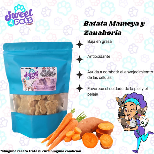 Treats de Batata Mameya & Zanahoria