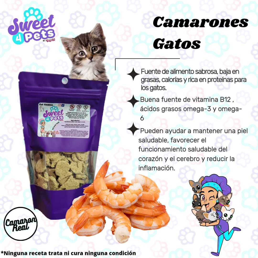 Treats de Camarones para Gatos